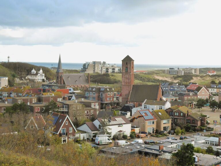 Een foto van het dorp Wijk aan Zee